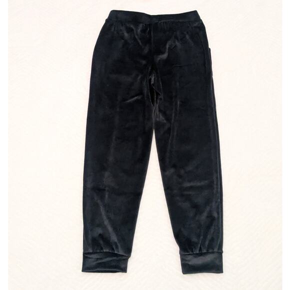 Black Velour Girl's Joggers Size S (6/7) - Picture 6 of 6
